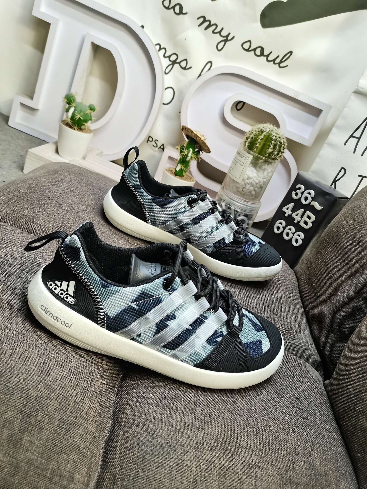 Adidas CLIMACOOL BOAT LACE GRAPHIC Black DS-666D