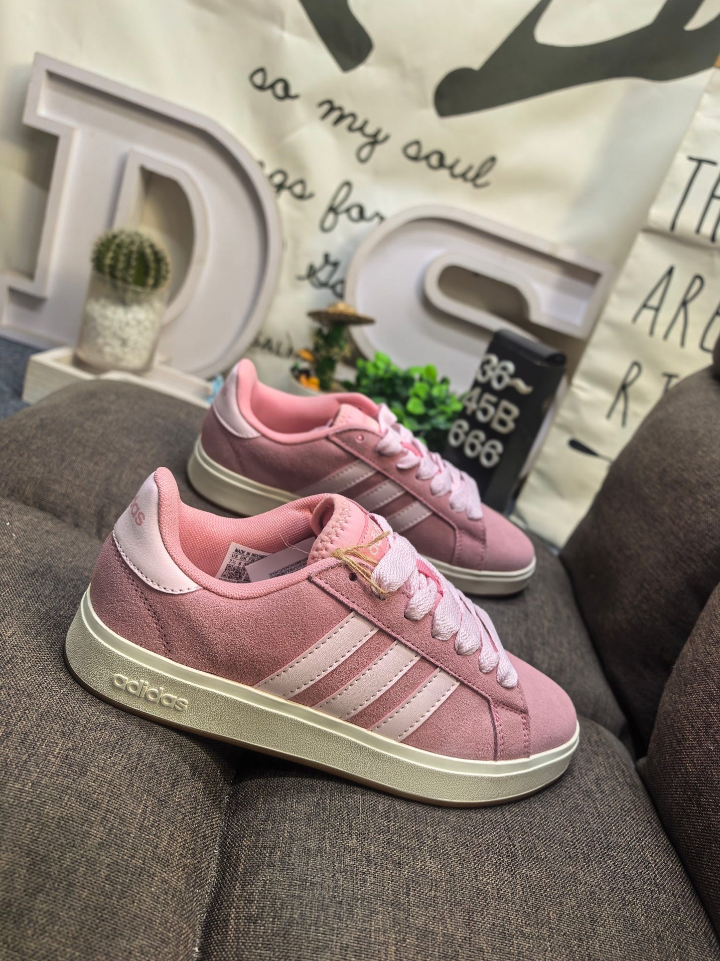 Adidas GRAND COURT BASE 00s Pink DS-666D