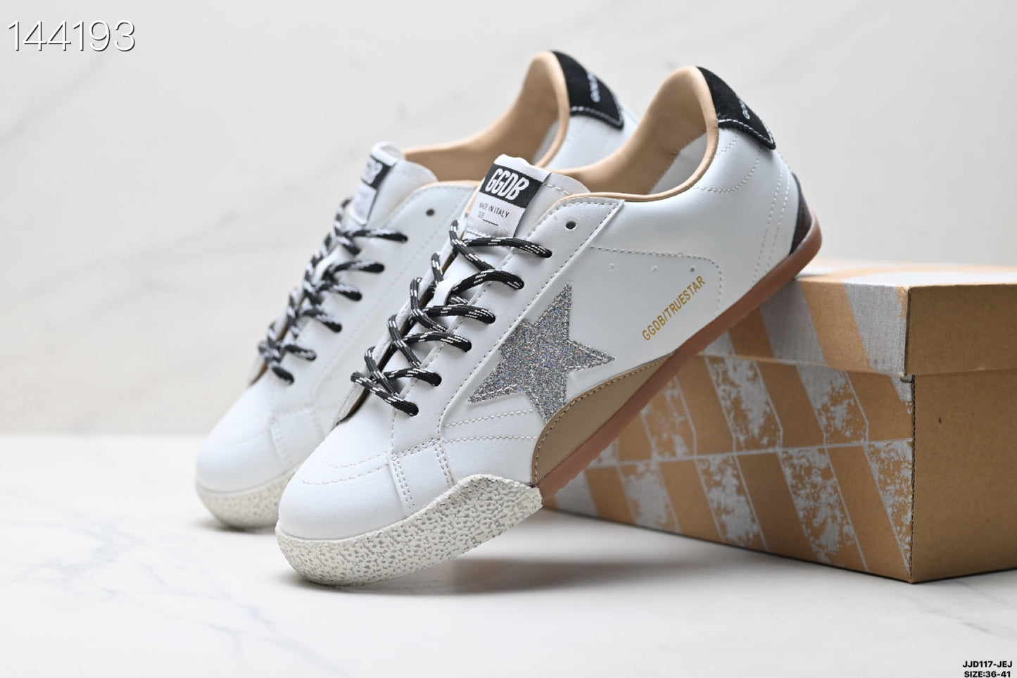 Golden Goose True Star Silver White GMF00922