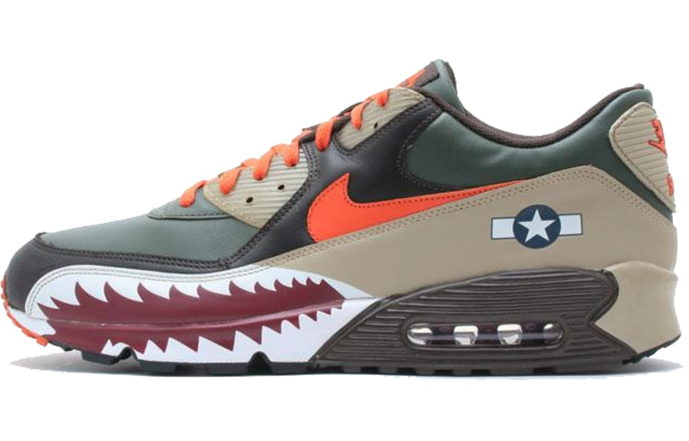 Nike Air Max 90 Premium 'Warhawk' Dark Army/Orange Blaze/Dark Cinder/Tweed 315728-381
