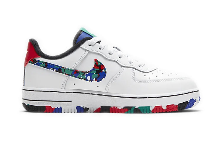 Nike Air Force 1 Low PS 'Melted Crayon' White/Hyper Blue/Neptune Green/Multi-Color CU4634-100