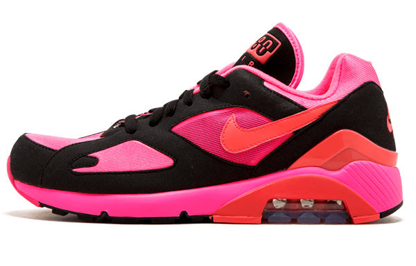 Nike Comme des Garcons x Air Max 180 Black Pink Laser Pink/Solar Red-Black AO4641-601