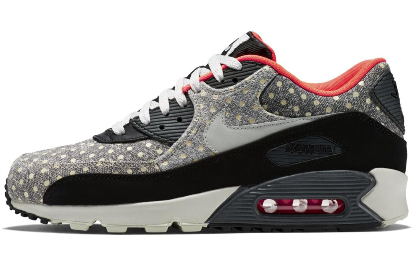 Nike Air Max 90 LTR Leather PRM Grey Polka Dot 666578-006
