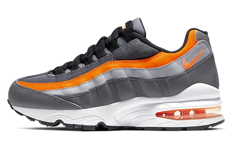 Nike Air Max 95 GS 'Grey Total Orange' Dark Grey/Black/Wolf Grey/Total Orange 905348-033