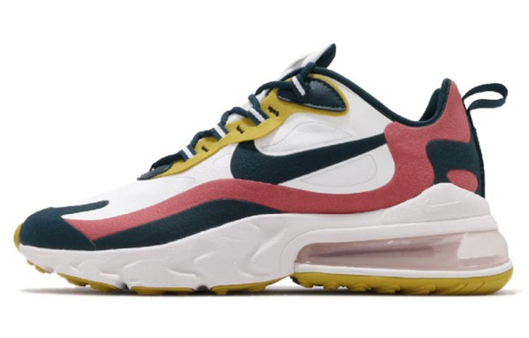 Nike Air Max 270 React 'White Turquoise Yellow' Summit White/Midnight Turquoise/Yellow CT1264-103
