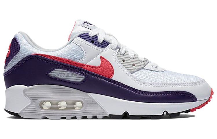 Womens Air Max 90 'Eggplant' White/Eggplant/Flare/Zen Grey CW1360-100