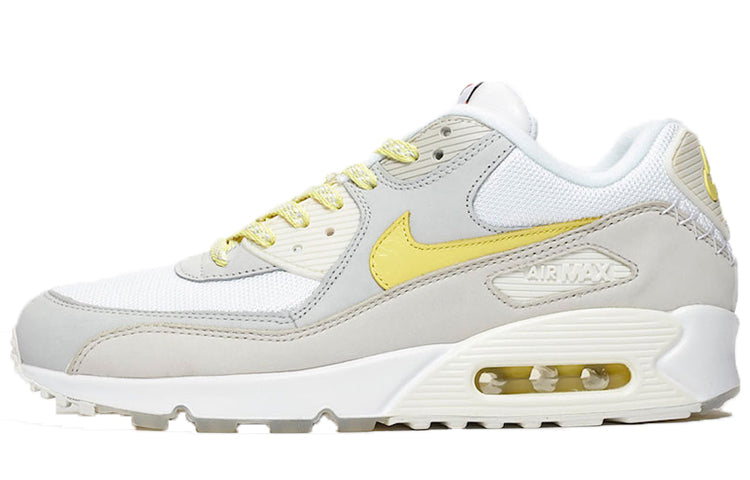 Nike Air Max 90 PRM 'Side A' White/Lemon Frost-Light Bone CI6394-100