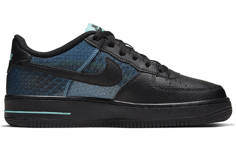 Nike Air Force 1 Low GS SE 'Snakeskin' Black/Blue Hero/Aurora/Black CI3910-001