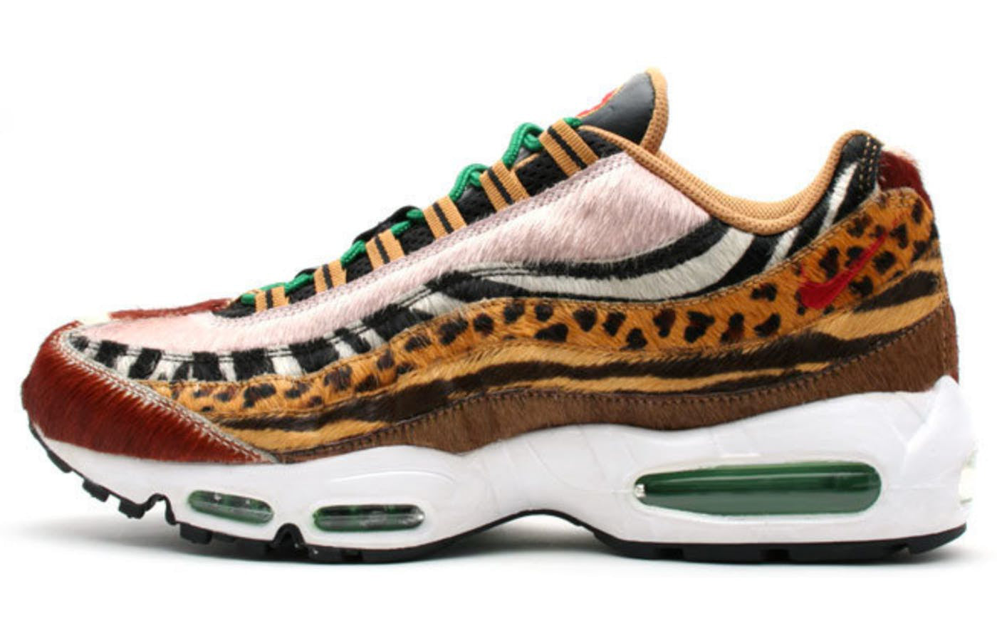 Nike Air Max 95 Supreme 'Animal Pack' Pony/Sport Red-Classic Green-Wheat 314993-261