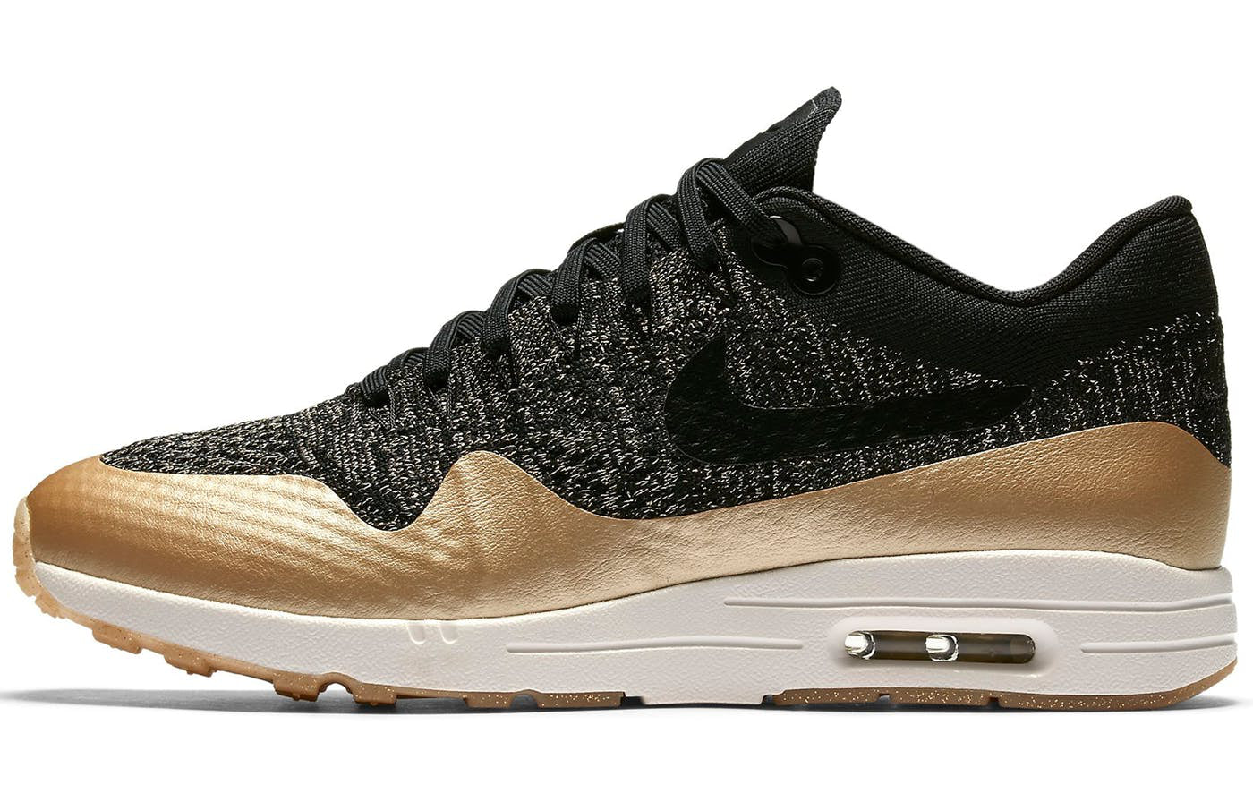 Nike Womens Air Max 1 Ultra 2.0 FK MTLC Black 881195-001