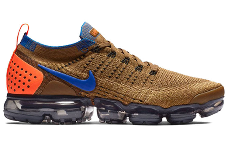 Nike Air VaporMax Flyknit 2 Golden Beige Racer Blue 942842-203