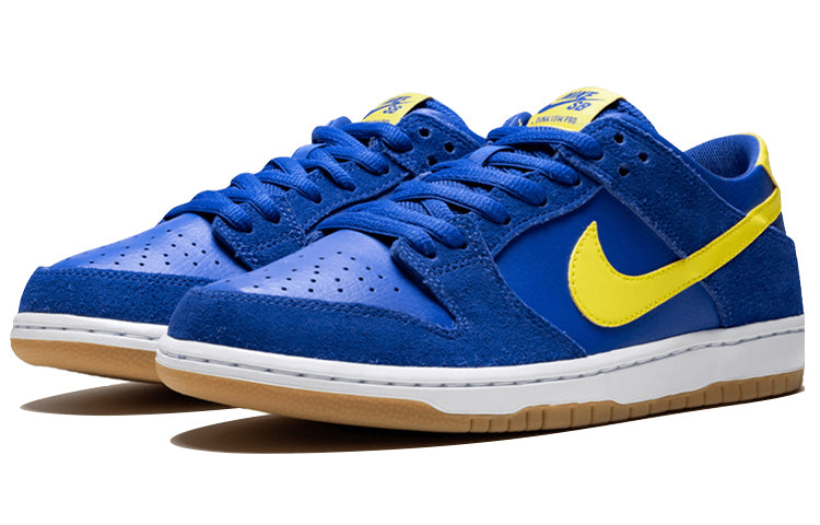 Nike Zoom Dunk Low Pro SB Skateboard 'Boca Juniors' Varsity Royal/Lightning-Gum Light Brown 854866-471