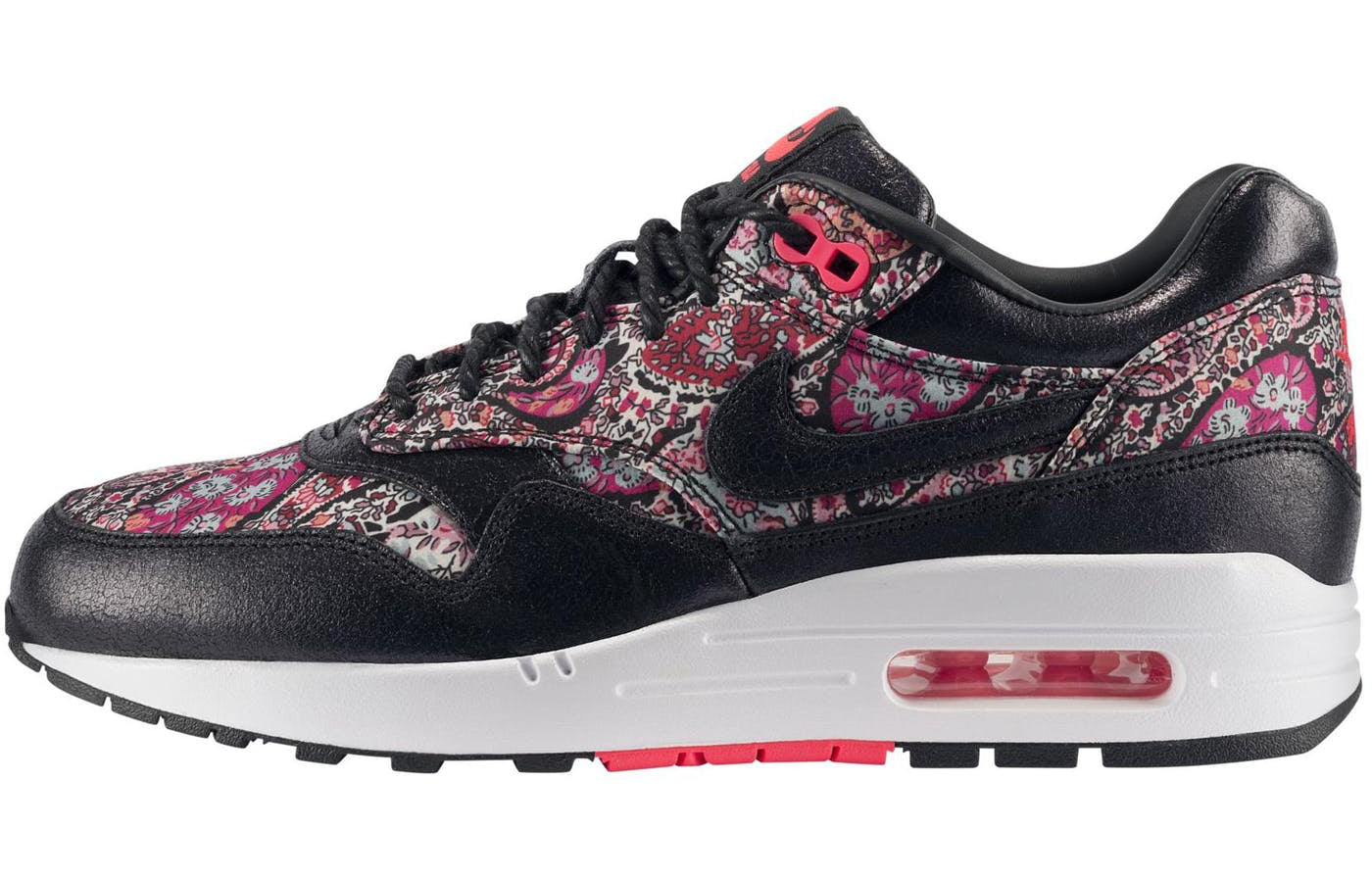 Nike Womens Air Max 1 QS Liberty - Black Solar Red 540855-006