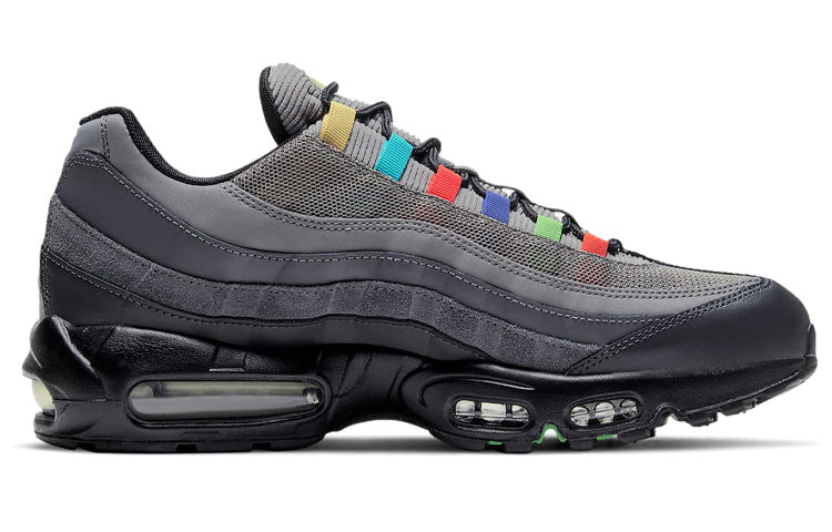 Nike Air Max 95 'Evolution of Icons' Light Charcoal/Black/Lemon Venom/University Red CW6575-001