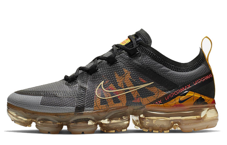 Nike Womens Air VaporMax 2019 SE 'Floral' Black/Bright Crimson-University Gold CD7094-002