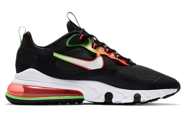 Nike Air Max 270 React 'Worldwide Pack - Black' Black/Green Strike/Flash Crimson/White CK6457-001