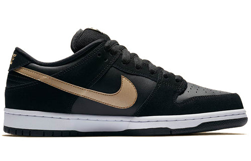 Nike Dunk Low SB Skateboard Pro 'Metallic Gold' Black/Metallic Gold-White BQ6817-002