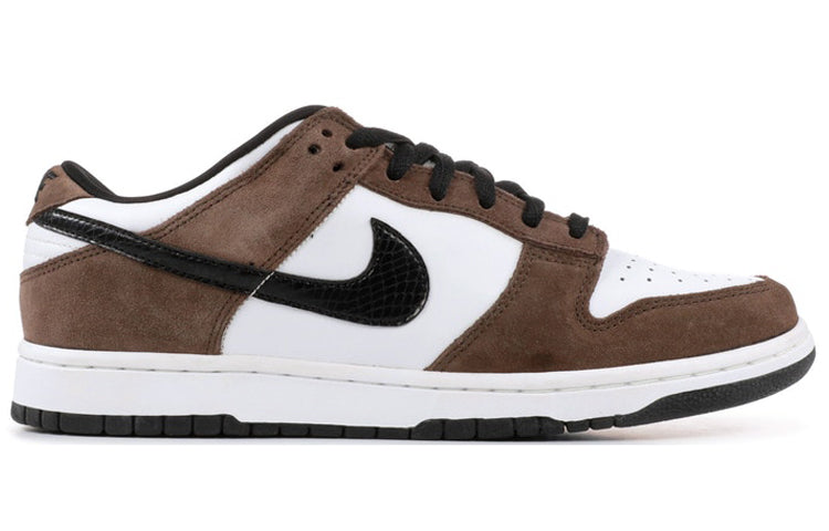 Nike Dunk Low Pro SB Skateboard 'Trail' White/Black-Trail End Brown 304292-102