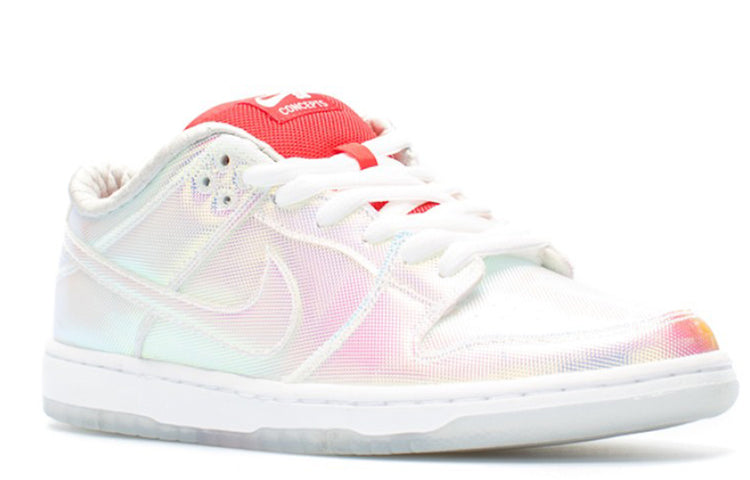 Nike Concepts x Dunk Low Pro SB Skateboard 'Holy Grail' Mettalic Silver Blue/Red 504750-140