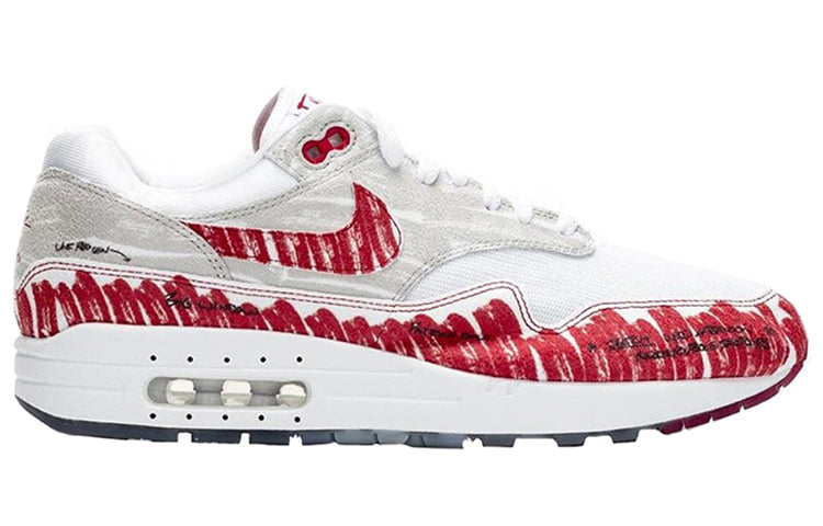 Nike Air Max 1 Tinker Sketch To Shelf - White Red CJ4286-101
