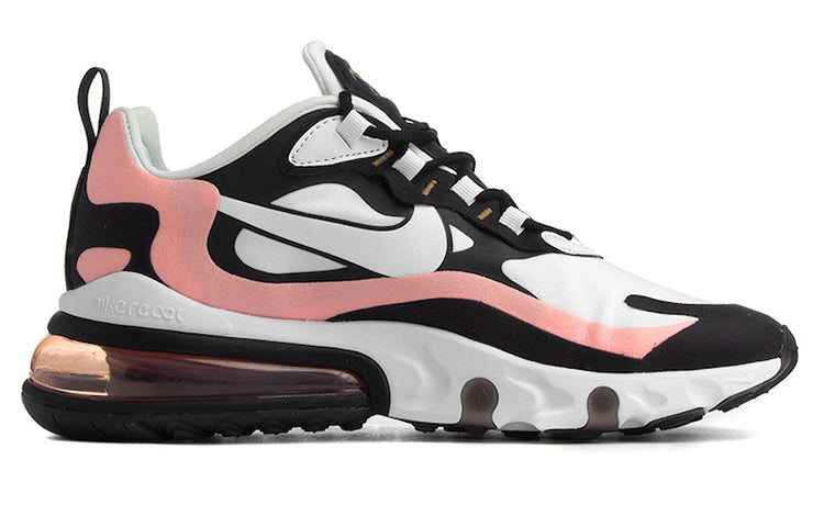 Nike Womens Air Max 270 React Black White Bleached Coral AT6174-005