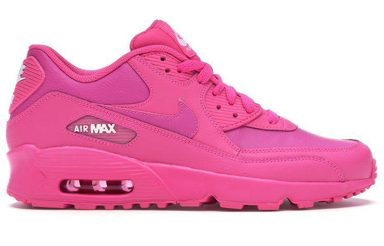 Air Max 90 LTR Leather GS 'Laser Fuchsia' Laser Fuchsia/White 833376-603