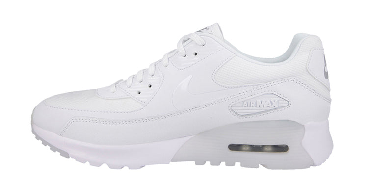 Womens Air Max 90 Ultra Essential 'White' White/White-Metallic Silver 724981-101