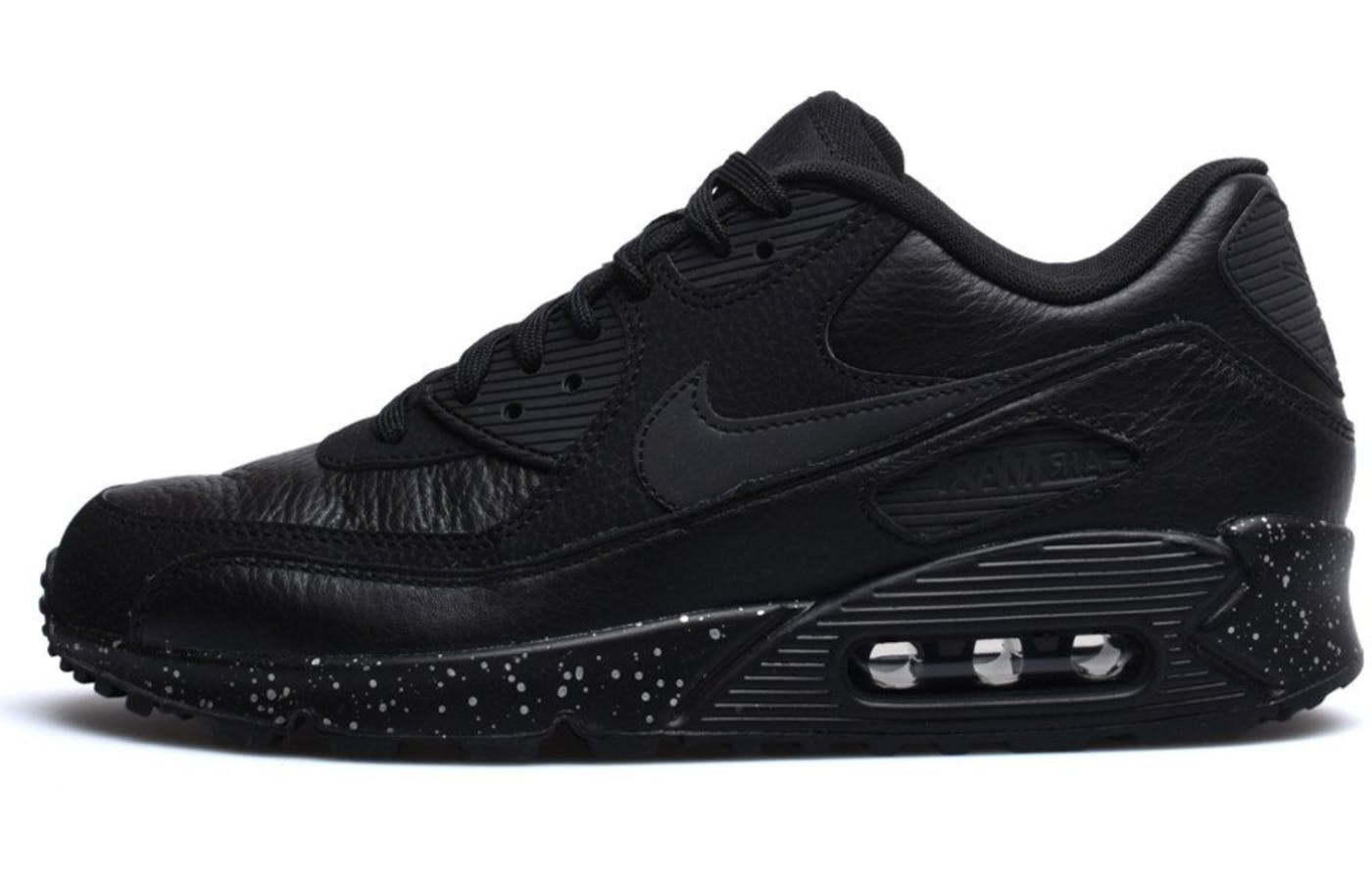 Nike Air Max 90 Premium Black/Black-Black-Metallic Silver 333888-034