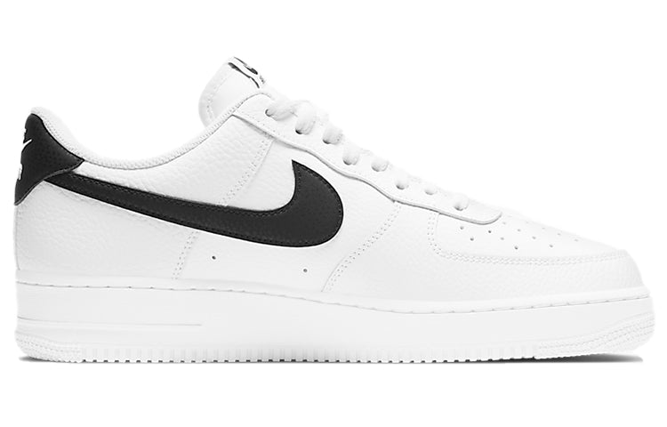 Nike Air Force 1 Low White and Black White Black Pebbled Leather CT2302-100