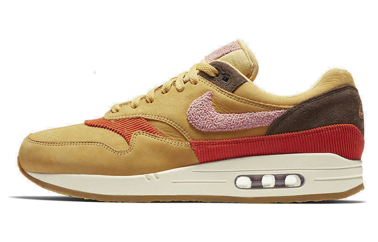 Nike Air Max 1 Premium 'Crepe Pack - Bacon' Wheat Gold/Rust Pink/Baroque Brown CD7861-700