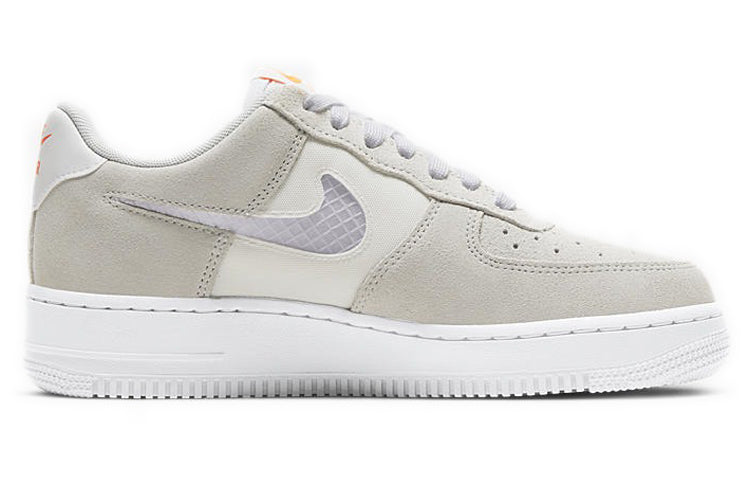 Nike Womens Air Force 1 Low '07 SE 'Pure Platinum' Pure Platinum/Summit White/Hyper Crimson/White CJ1647-001