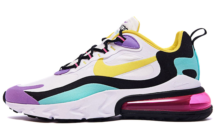 Nike Womens Air Max 270 React White Dynamic Yellow AT6174-101