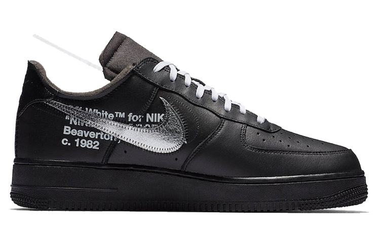 Nike OFF-WHITE x Air Force 1 Low '07 'MoMA' Black/Metallic Silver-Black AV5210-001