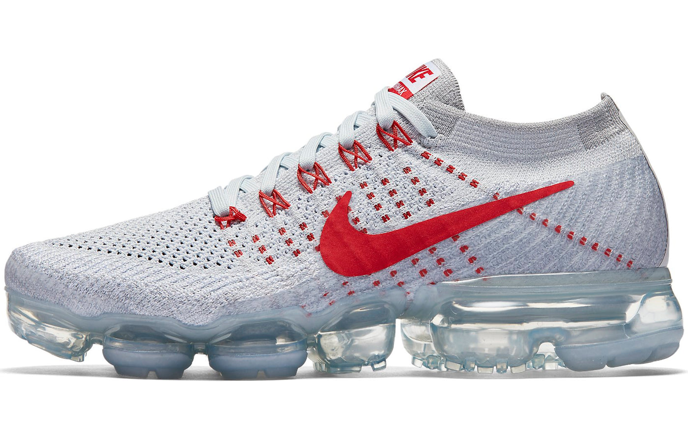 Nike Womens Air VaporMax 'OG' Pure Platinum/University Red-Wolf Grey 849557-060