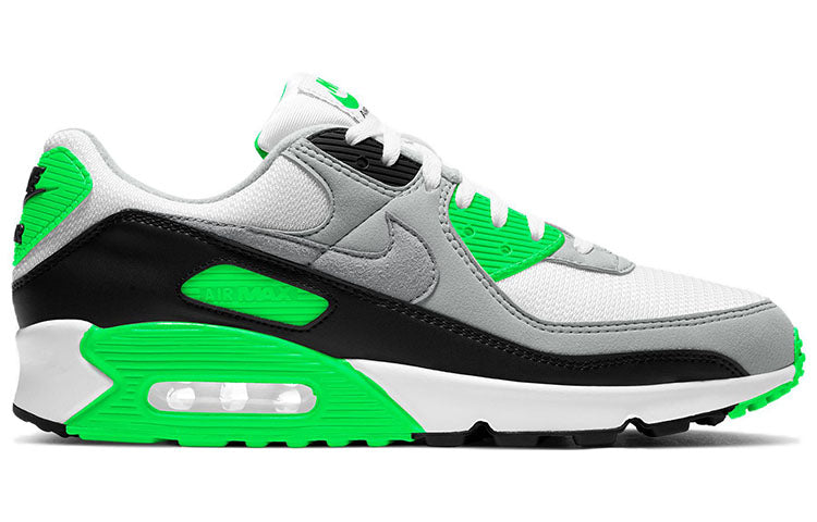 Air Max 90 'Lime' White/Light Smoke Grey/Black/Particle Grey CW5458-100