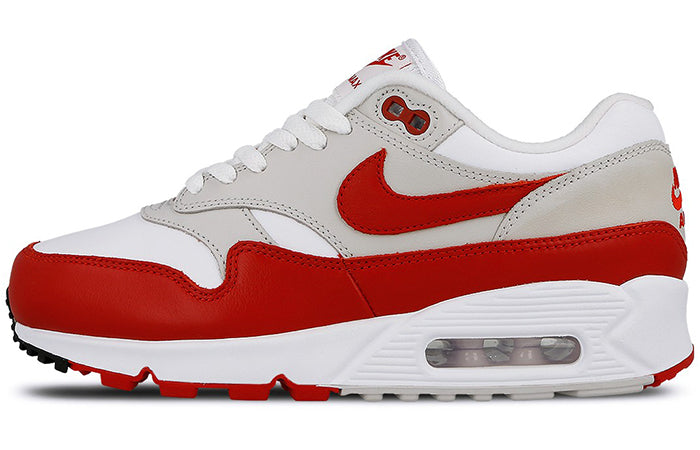 Nike Womens Air Max 90-1 White University Red AQ1273-100