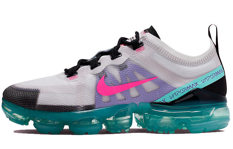 Nike Womens Air VaporMax 2019 'South Beach' Platinum Tint/Pink Blast-Aurora Green AR6632-005