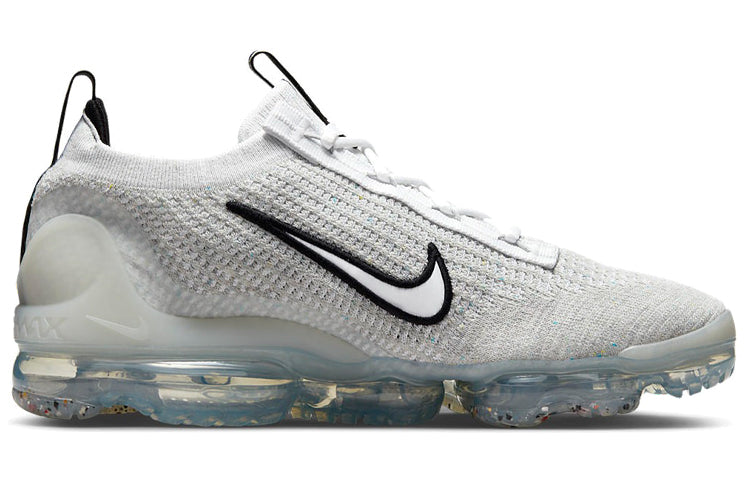 Nike Air Vapormax Flyknit 2021 'Silver' White Black Metallic Silver DH4084-100