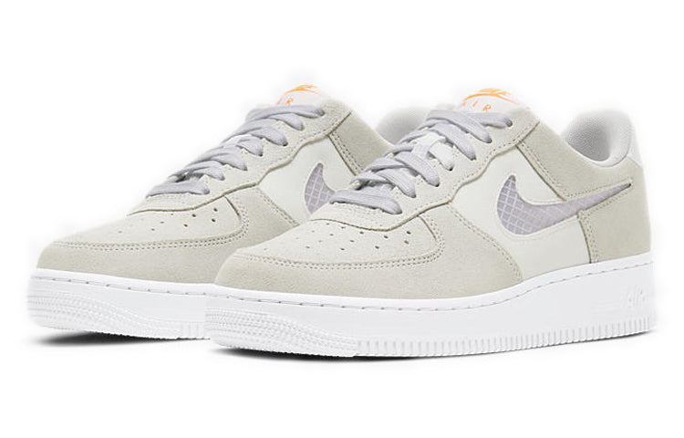 Nike Womens Air Force 1 Low '07 SE 'Pure Platinum' Pure Platinum/Summit White/Hyper Crimson/White CJ1647-001