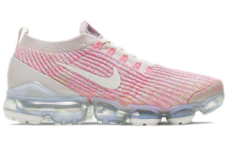 Nike Womens Air VaporMax Flyknit 3 Sunset Pink Sonic Yellow AJ6910-008
