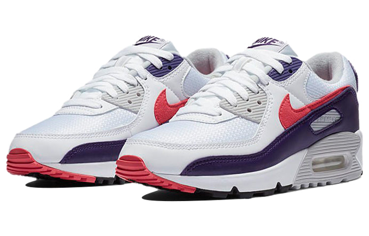 Womens Air Max 90 'Eggplant' White/Eggplant/Flare/Zen Grey CW1360-100