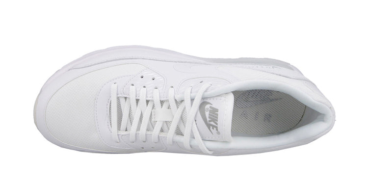 Womens Air Max 90 Ultra Essential 'White' White/White-Metallic Silver 724981-101