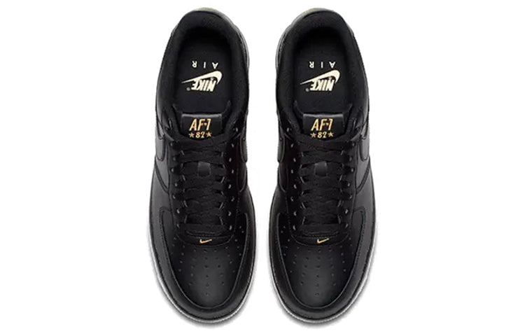 Nike Air Force 1 Low '07 'Leaf Crest Logo' Black/Black-Summit White AA4083-014