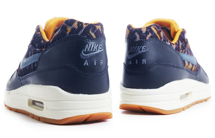Nike Womens Air Max 1 PRM Black Dark Gold 454746-003