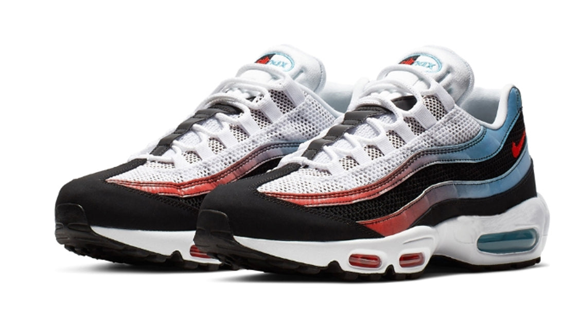 Nike Air Max 95 'Blue Red Gradient' Black/University Red-Blue Fury-White CK0037-001
