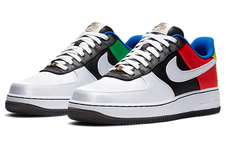 Nike Air Force 1 Low 'Olympic' Black/Metallic Silver/Chile Red DA1345-014