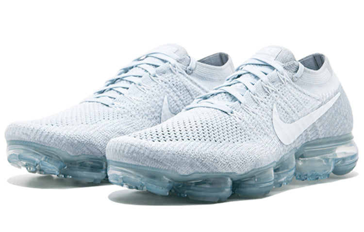Nike Womens Air Vapormax Flyknit Pure Platinum/White-Wolf Grey 849557-004