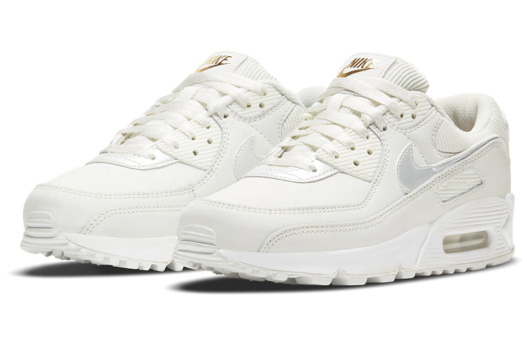 Nike Womens Air Max 90 'Swoosh Chain' Summit White/Dark Beetroot/White/Summit White DC1161-100