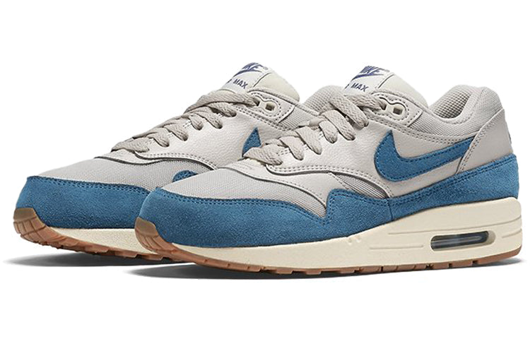Nike Womens Air Max 1 Essential Light Bone Brigade Blue 599820-019
