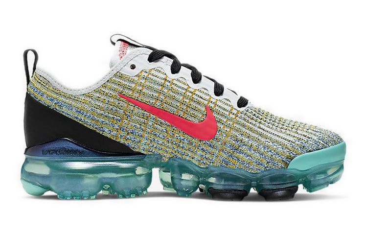 Nike Air VaporMax Flyknit 3 GS 'White Crimson Turqoise' White/Flash Crimson/Hyper Turqoise/Black BQ5238-104